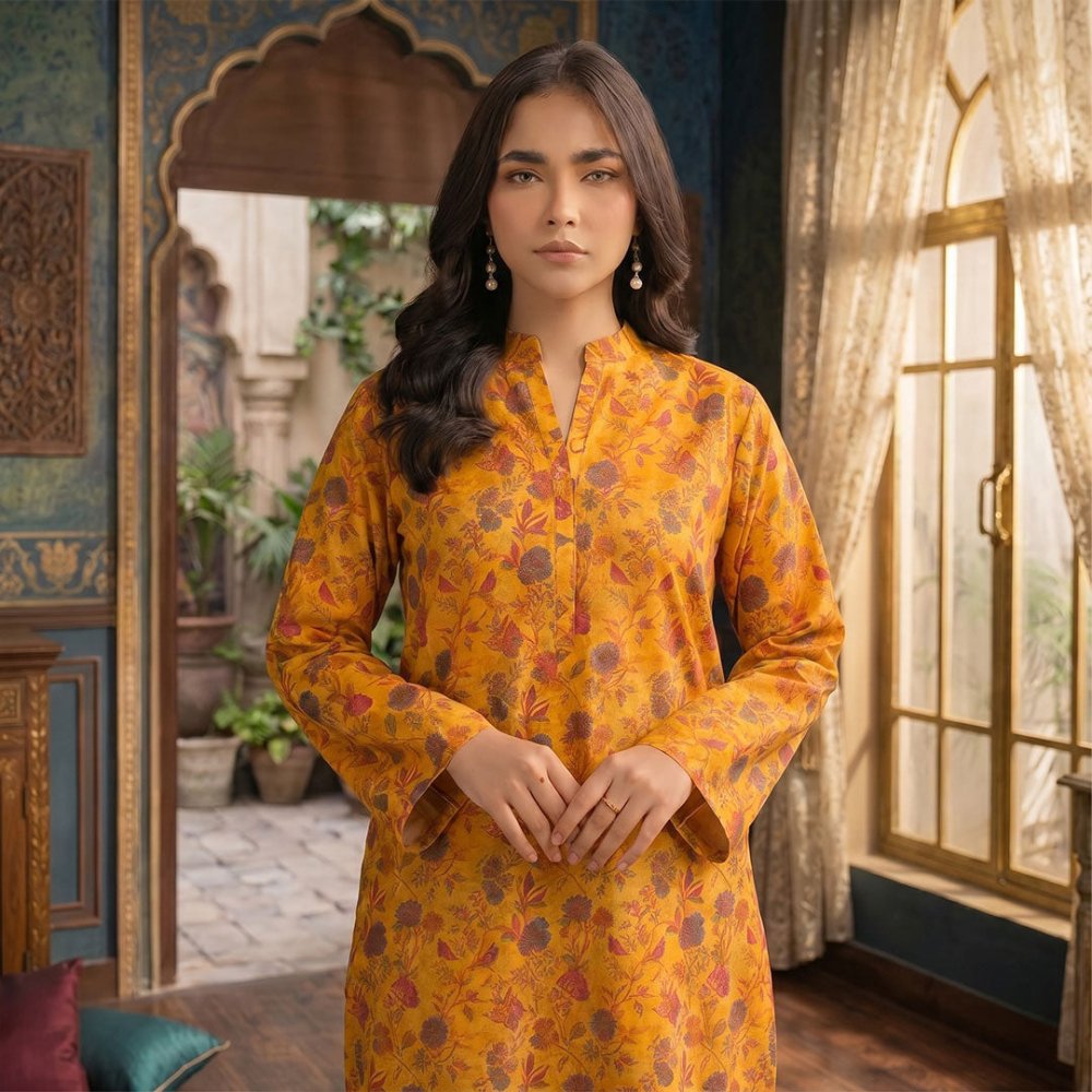 2 pcs Lawn All Over Unstitched Suit LC - 5014 - Ladies Choice