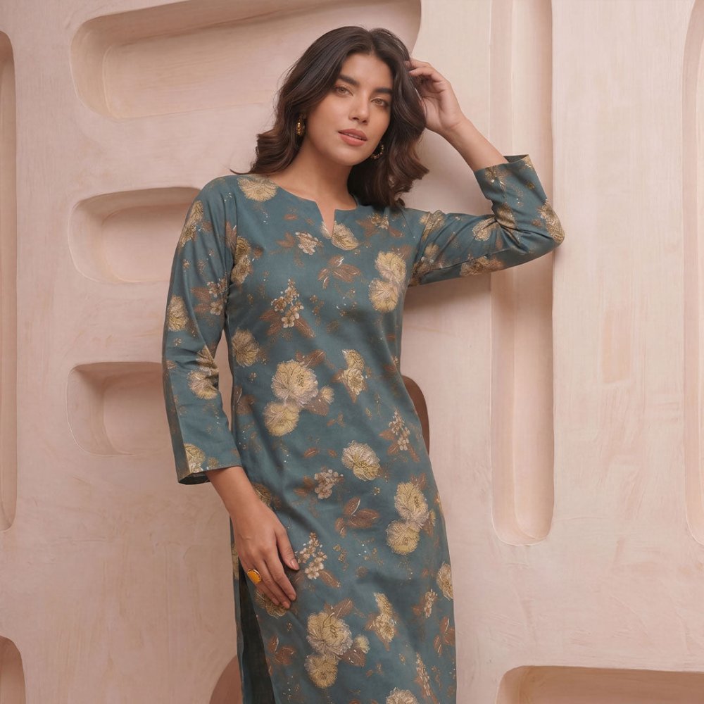 2 pcs Lawn All Over Unstitched Suit LC - 5021 - Ladies Choice