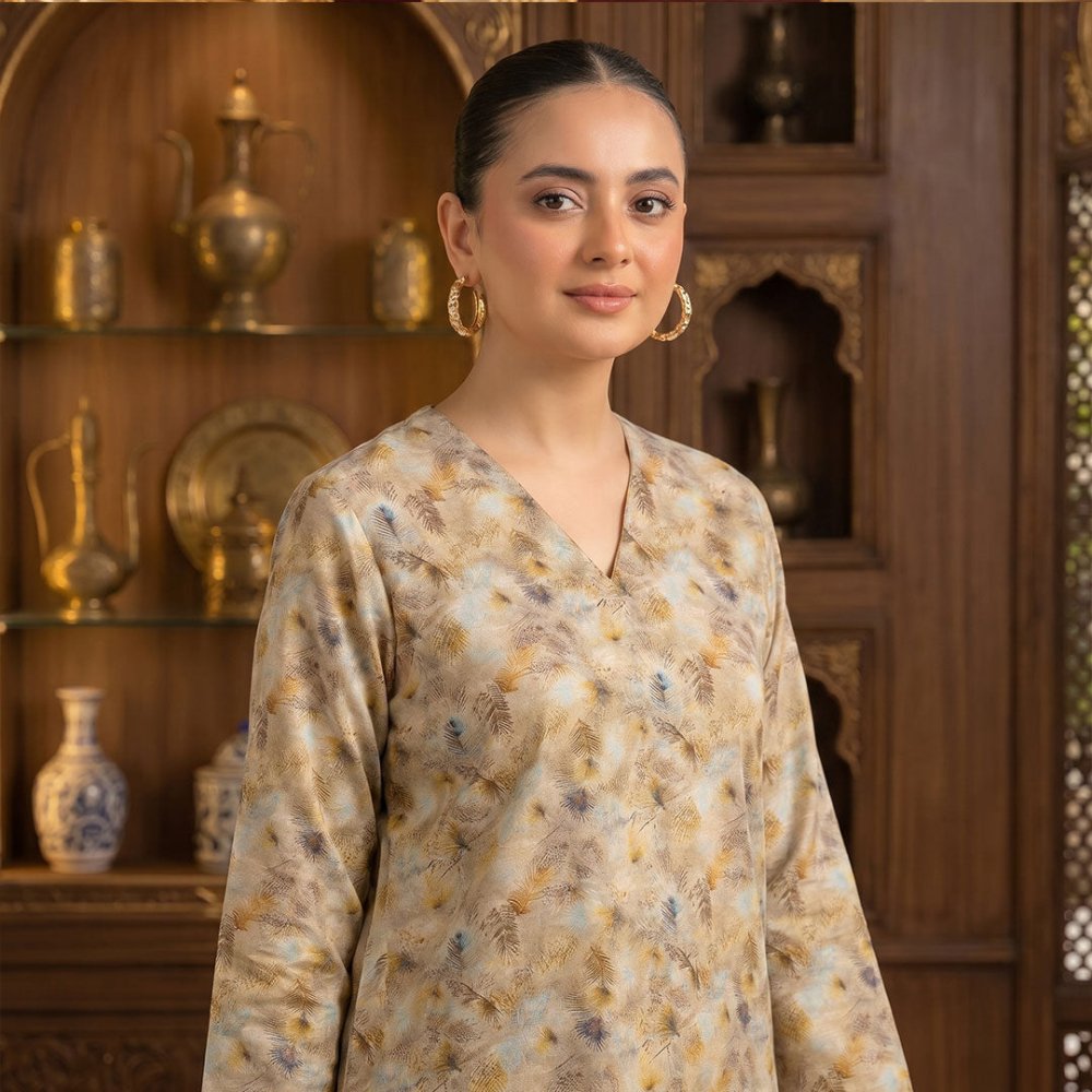 2 pcs Lawn All Over Unstitched Suit LC - 5024 - Ladies Choice