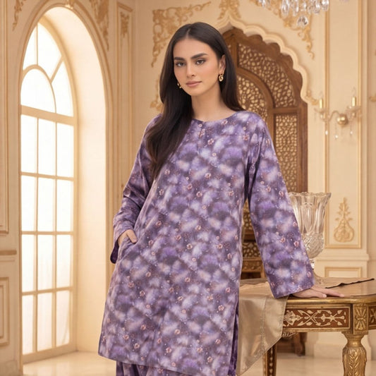 2 pcs Lawn All Over Unstitched Suit LC - 5049 - Ladies Choice