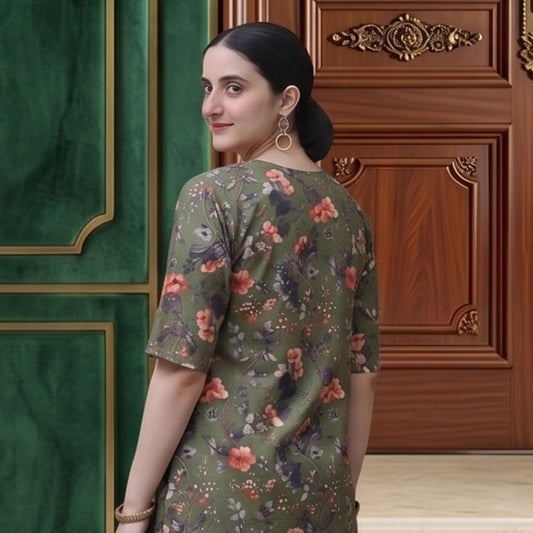 2 Piece Premium Lawn Unstitched Suit (Kurta & Trouser) LC-5066 - Ladies Choice