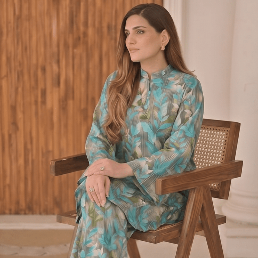 2 Piece Premium Lawn Unstitched Suit (Kurta & Trouser) LC-5070 - Ladies Choice