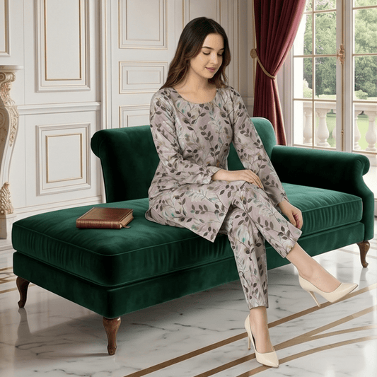 2 Piece Premium Lawn Unstitched Suit (Kurta & Trouser) LC-5080 - Ladies Choice