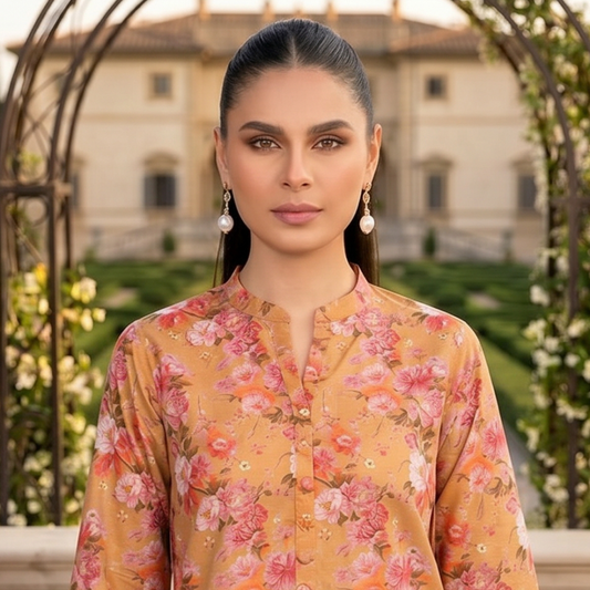 2 Piece Premium Lawn Unstitched Suit (Kurta & Trouser) LC-5081 - Ladies Choice