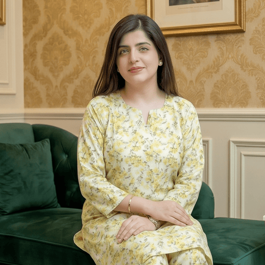 2 Piece Premium Lawn Unstitched Suit (Kurta & Trouser) LC-5084 - Ladies Choice