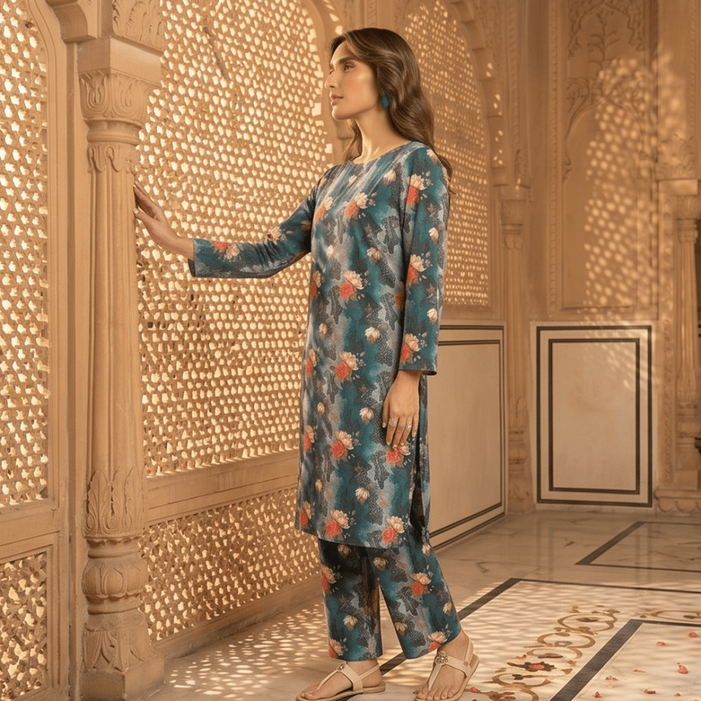 2 Piece Premium Lawn Unstitched Suit (Kurta & Trouser) LC-5109 - Ladies Choice