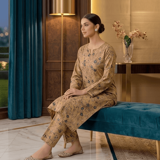 2 Piece Premium Lawn Unstitched Suit (Kurta & Trouser) LC-5116 - Ladies Choice