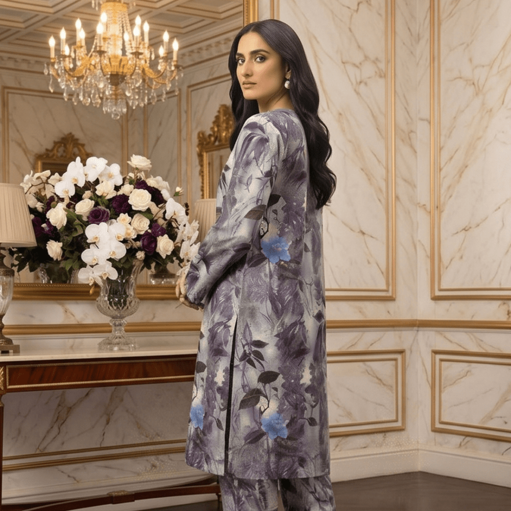 2 Piece Premium Lawn Unstitched Suit (Kurta & Trouser) LC-5118 - Ladies Choice