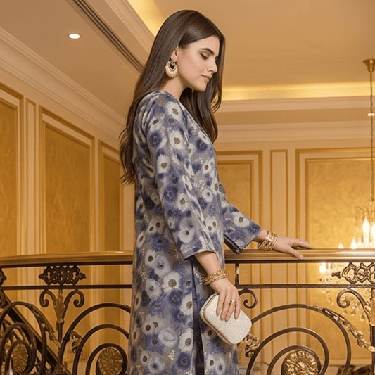 2 Piece Premium Lawn Unstitched Suit (Kurta & Trouser) LC-5120 - Ladies Choice