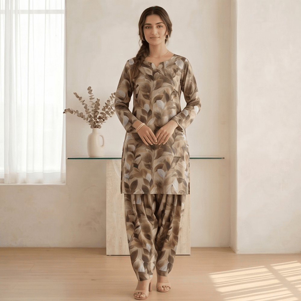 3pcs Premium Lawn Unstitched D-5036 - Ladies Choice