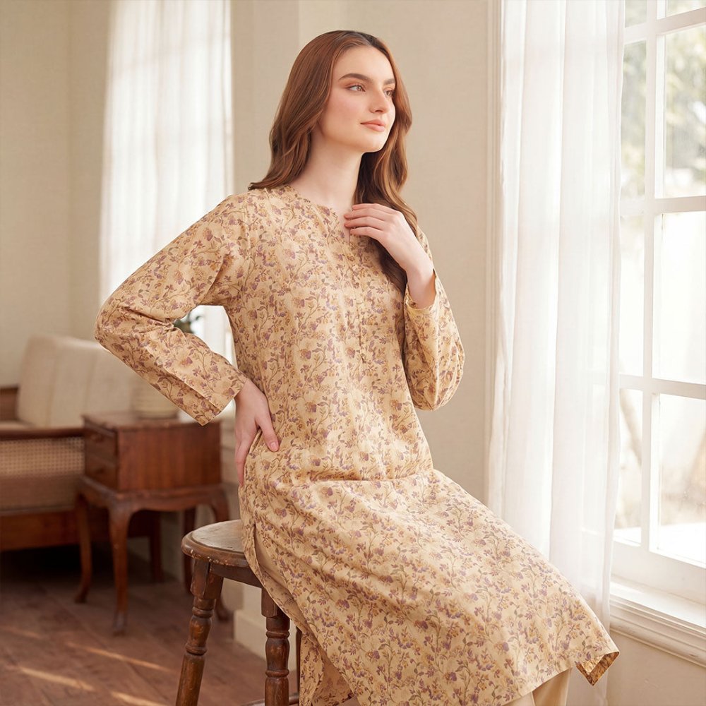 2 pcs Lawn All Over Unstitched Suit LC - 5003 - Ladies Choice