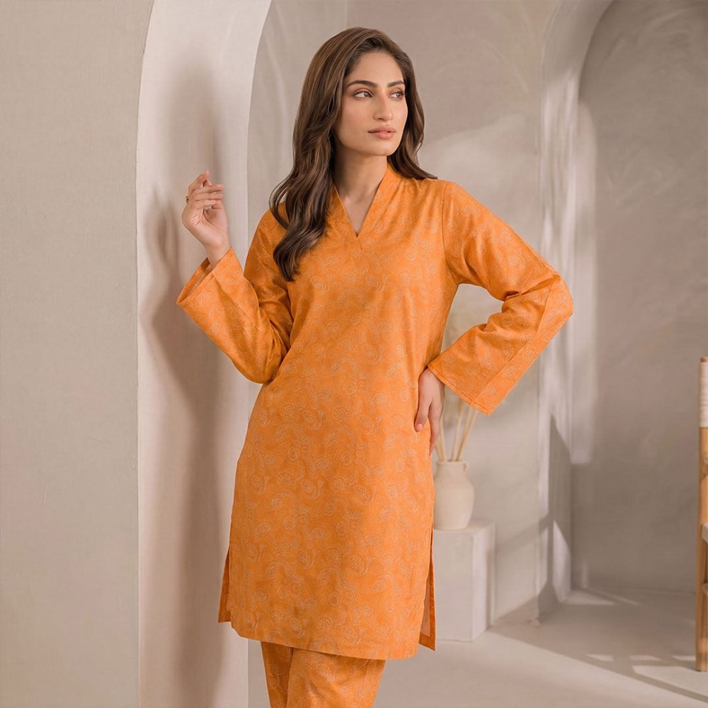 2 pcs Lawn All Over Unstitched Suit LC - 5017 - Ladies Choice