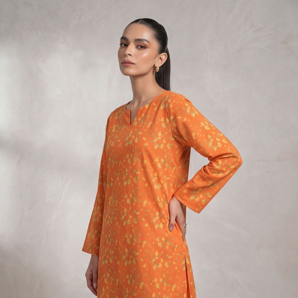 2 pcs Lawn All Over Unstitched Suit LC - 5022 - Ladies Choice