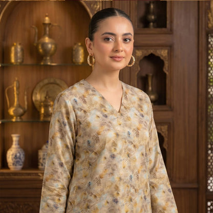 2 pcs Lawn All Over Unstitched Suit LC - 5024 - Ladies Choice