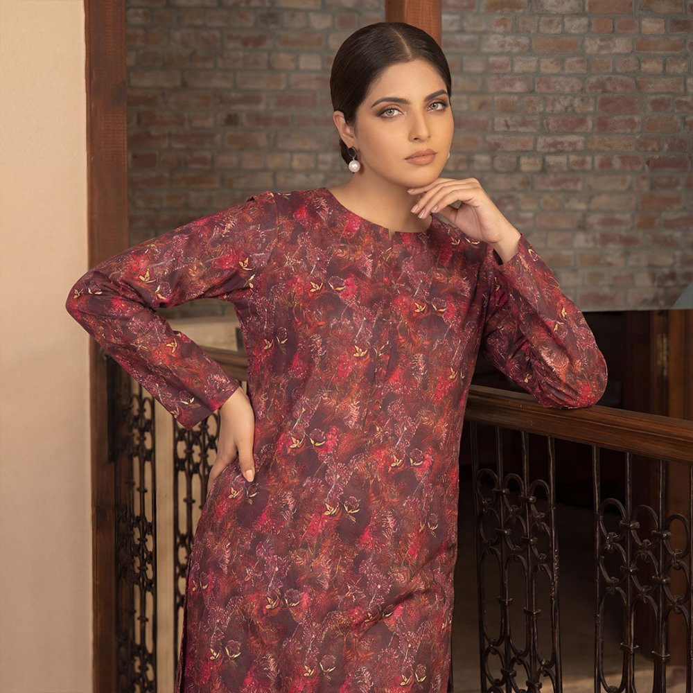2 pcs Lawn All Over Unstitched Suit LC - 5031 - Ladies Choice