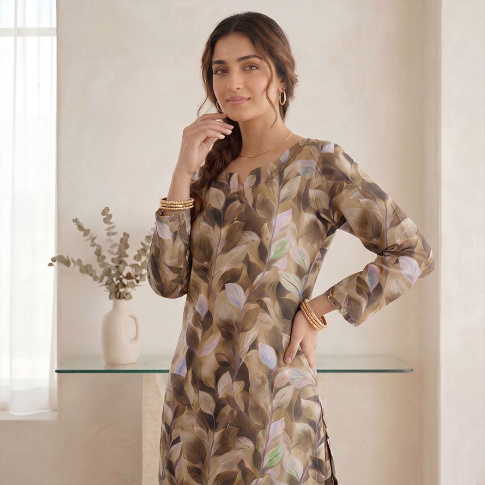 2 pcs Lawn All Over Unstitched Suit LC - 5036 - Ladies Choice