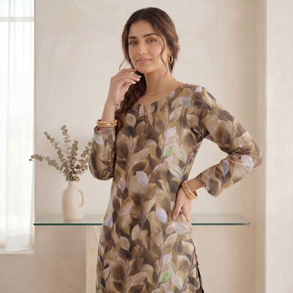 2 pcs Lawn All Over Unstitched Suit LC - 5036 - Ladies Choice