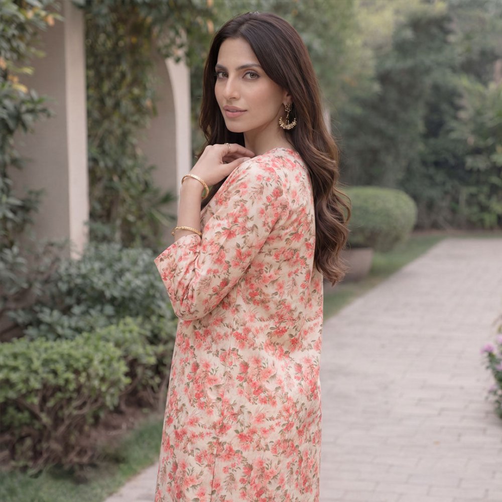 2 pcs Lawn All Over Unstitched Suit LC - 5038 - Ladies Choice