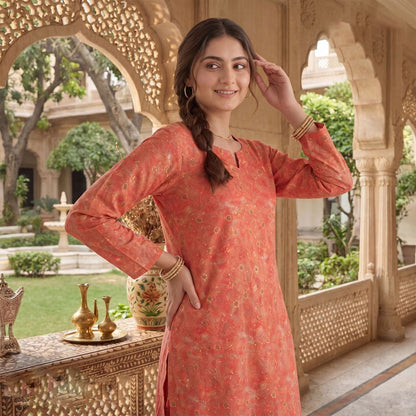 2 pcs Lawn All Over Unstitched Suit LC - 5040 - Ladies Choice