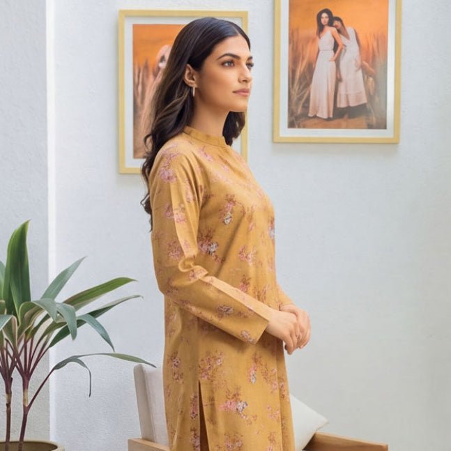 2 pcs Lawn All Over Unstitched Suit LC - 5055 - Ladies Choice