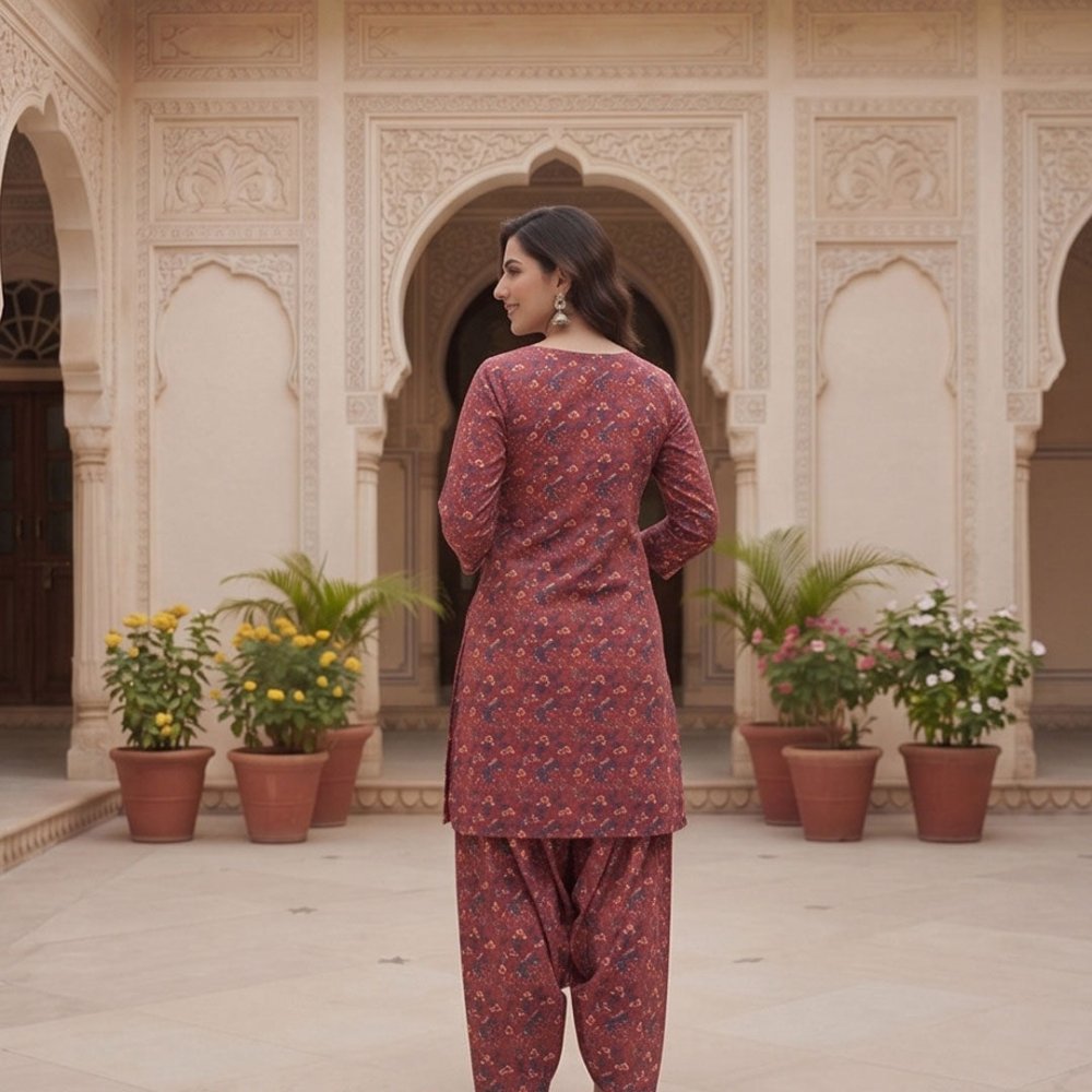 2 Piece Premium Lawn Unstitched Suit (Kurta & Trouser) LC-5058 - Ladies Choice