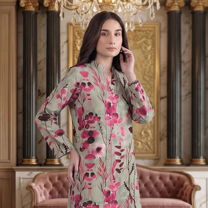 2 Piece Premium Lawn Unstitched Suit (Kurta & Trouser) LC-5062 - Ladies Choice
