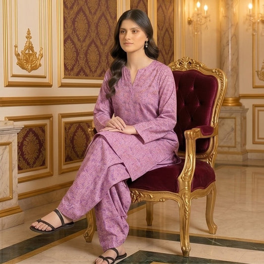 2 Piece Premium Lawn Unstitched Suit (Kurta & Trouser) LC-5063 - Ladies Choice