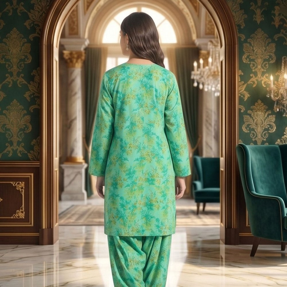 2 Piece Premium Lawn Unstitched Suit (Kurta & Trouser) LC-5064 - Ladies Choice