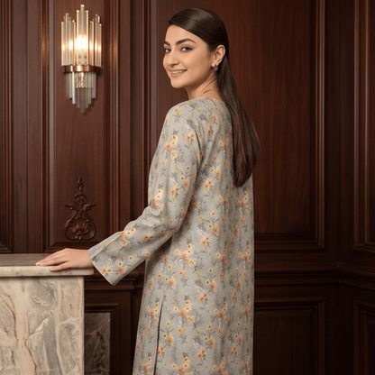 2 Piece Premium Lawn Unstitched Suit (Kurta & Trouser) LC-5073 - Ladies Choice