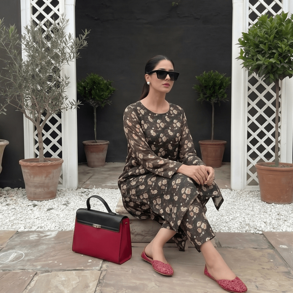 2 Piece Premium Lawn Unstitched Suit (Kurta & Trouser) LC-5075 - Ladies Choice