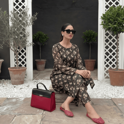 2 Piece Premium Lawn Unstitched Suit (Kurta & Trouser) LC-5075 - Ladies Choice