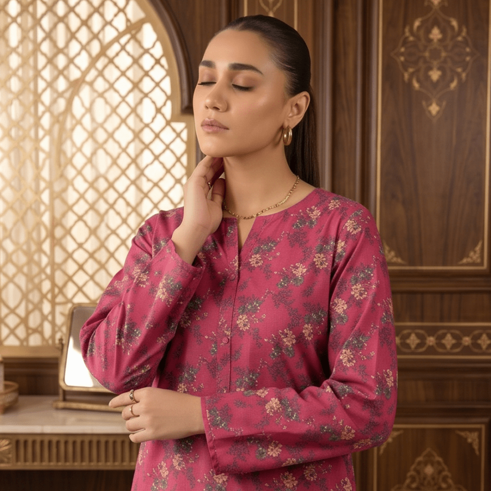 2 Piece Premium Lawn Unstitched Suit (Kurta & Trouser) LC-5076 - Ladies Choice