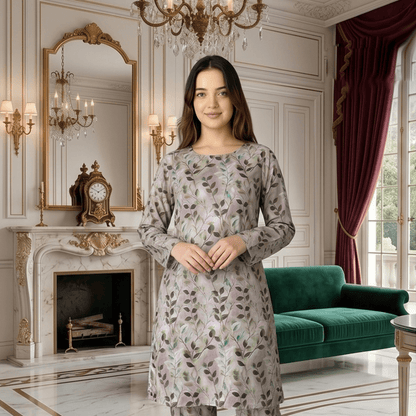 2 Piece Premium Lawn Unstitched Suit (Kurta & Trouser) LC-5080 - Ladies Choice
