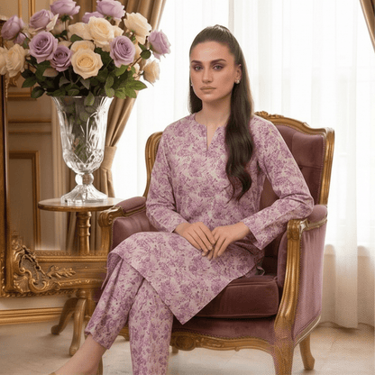 2 Piece Premium Lawn Unstitched Suit (Kurta & Trouser) LC-5087 - Ladies Choice