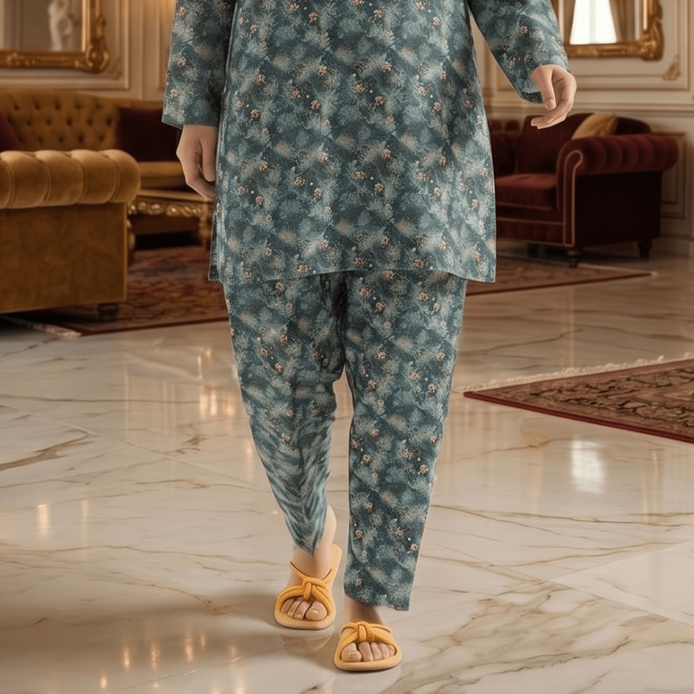 2 Piece Premium Lawn Unstitched Suit (Kurta & Trouser) LC-5089 - Ladies Choice
