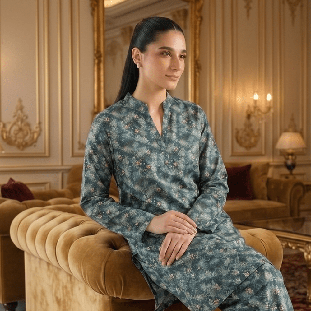 2 Piece Premium Lawn Unstitched Suit (Kurta & Trouser) LC-5089 - Ladies Choice