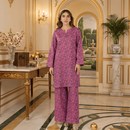 2 Piece Premium Lawn Unstitched Suit (Kurta & Trouser) LC-5090 - Ladies Choice