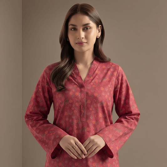 2 Piece Premium Lawn Unstitched Suit (Kurta & Trouser) LC-5091 - Ladies Choice