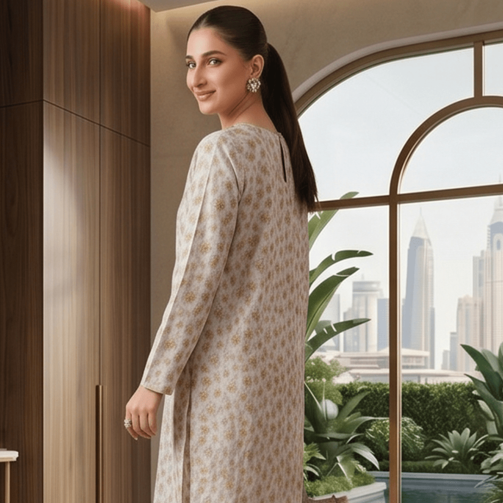 2 Piece Premium Lawn Unstitched Suit (Kurta & Trouser) LC-5094 - Ladies Choice