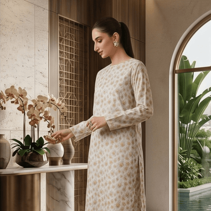 2 Piece Premium Lawn Unstitched Suit (Kurta & Trouser) LC-5094 - Ladies Choice