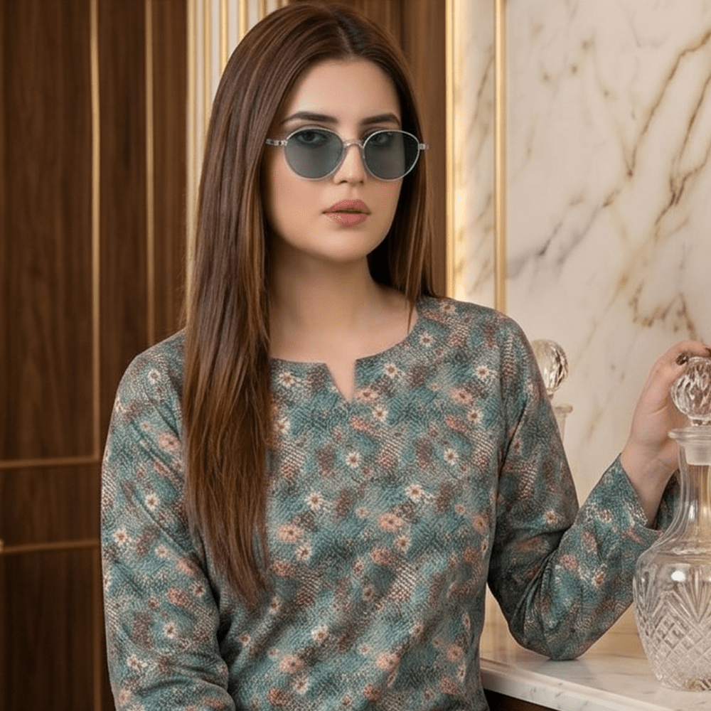 2 Piece Premium Lawn Unstitched Suit (Kurta & Trouser) LC-5095 - Ladies Choice