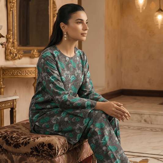 2 Piece Premium Lawn Unstitched Suit (Kurta & Trouser) LC-5096 - Ladies Choice