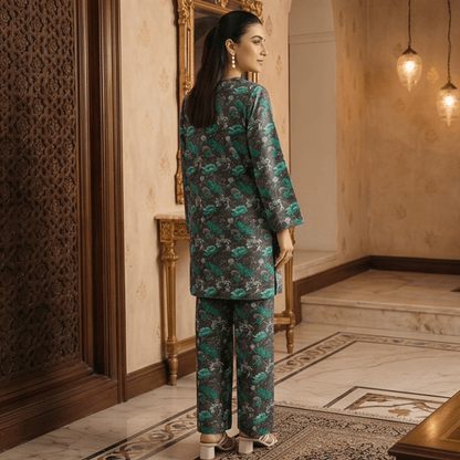 2 Piece Premium Lawn Unstitched Suit (Kurta & Trouser) LC-5096 - Ladies Choice