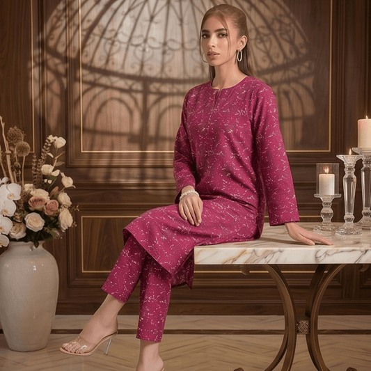 2 Piece Premium Lawn Unstitched Suit (Kurta & Trouser) LC-5097 - Ladies Choice