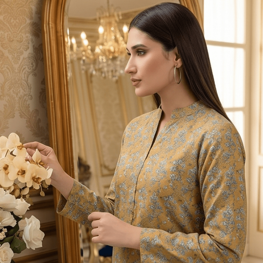 2 Piece Premium Lawn Unstitched Suit (Kurta & Trouser) LC-5098 - Ladies Choice
