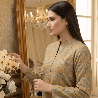 2 Piece Premium Lawn Unstitched Suit (Kurta & Trouser) LC-5098 - Ladies Choice