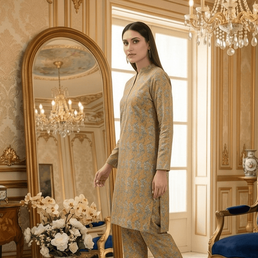 2 Piece Premium Lawn Unstitched Suit (Kurta & Trouser) LC-5098 - Ladies Choice