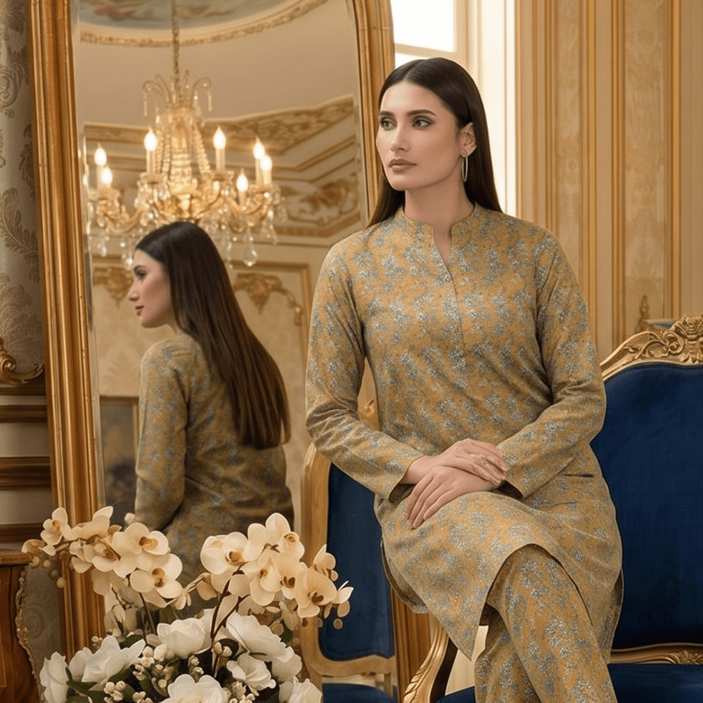 2 Piece Premium Lawn Unstitched Suit (Kurta & Trouser) LC-5098 - Ladies Choice