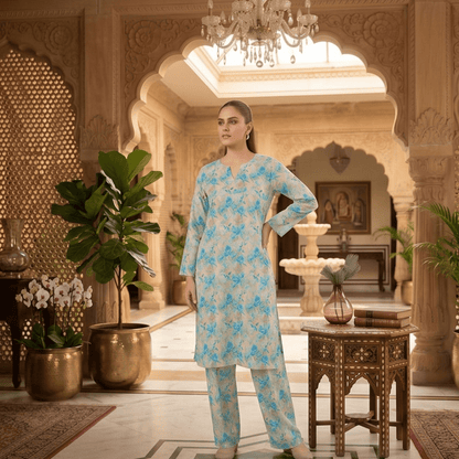 2 Piece Premium Lawn Unstitched Suit (Kurta & Trouser) LC-5099 - Ladies Choice