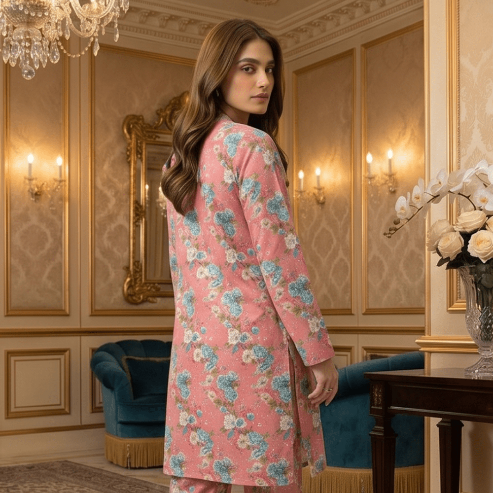 2 Piece Premium Lawn Unstitched Suit (Kurta & Trouser) LC-5102 - Ladies Choice